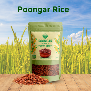 Poongar Red Rice 2lbs / 950g, Traditional Parboiled Low GI Healthy Rice