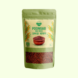 Poongar Red Rice 2lbs / 950g, Traditional Parboiled Low GI Healthy Rice