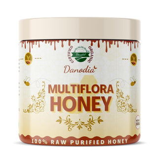 Organic Multiflora Raw Honey, Unprocessed & Purified