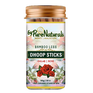 byPureNaturals Rose Fragrance, Bamboo Less Dhoop Sticks (Pack of 1)