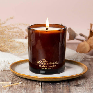 byPurenaturals Organic Aroma Candles  Fragrance of Cedarwood