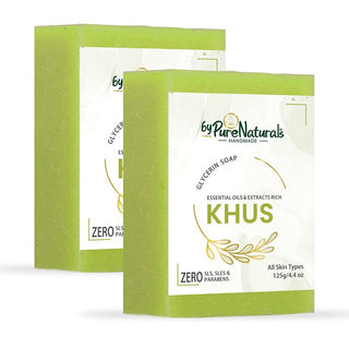 byPureNaturals Organic Khus Soap For Men Women 125gm