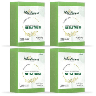 byPureNaturals Organic Neem Tulsi Soap For Men Women 125gm