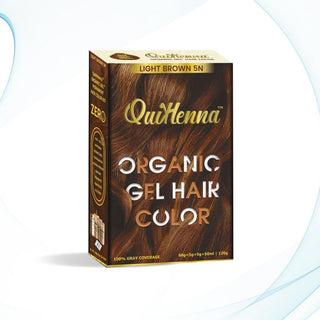 Quikhenna Organic Gel Hair Color 120 Gm - 5N LIGHT BROWN