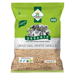 24 Mantra Urad Dal White Whole 500g