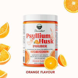 Danodia Foods Organic Psyllium Husk Powder Orange Flavor