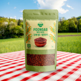 Poongar Red Rice 2lbs / 950g, Traditional Parboiled Low GI Healthy Rice