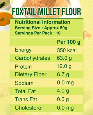 Foxtail Millet Flour (Kangni), Replaces Wheat Flour 950g