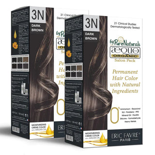 byPureNaturals Aequo Organic Cream Hair Colour Salon Pack Dark Brown 3N 120 ml