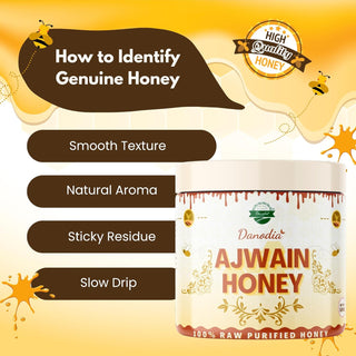 Organic Ajwain Honey, Pure, Unprocessed, Purified Honey