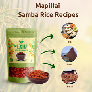 Mappillai Samba Rice (Red), Low GI Traditional Rice 950g