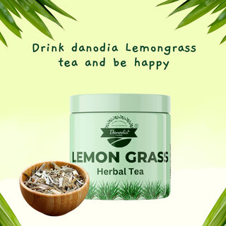 Organic Lemon Grass Herbal Tea, Essense of Lemon, 50g Jar