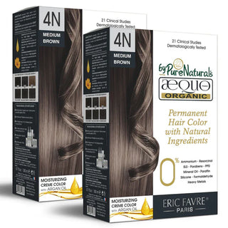 Aequo Organic IMP Cream Hair Colour - 4N Medium Brown