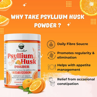 Danodia Foods Organic Psyllium Husk Powder Orange Flavor