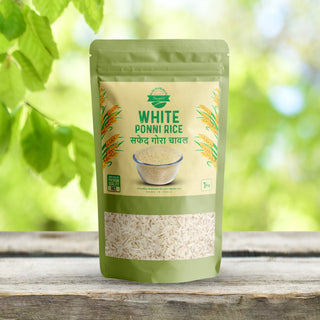 Organic White Ponni Rice, Gluten Free Low GI Traditional Rice 950g