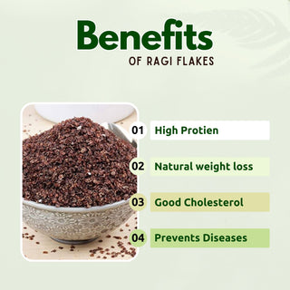 Organic Finger Millet Flakes (Ragi), Crunchy Millet Flakes 950g