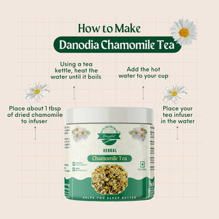 Danodia foods Organic Chamomile Tea, Best Organic Green Tea, Dried Chamomile