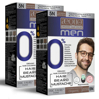 Aequo Organic Cream Hair Colour for Men - 5N Light Brown