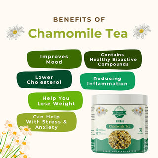 Danodia foods Organic Chamomile Tea, Best Organic Green Tea, Dried Chamomile