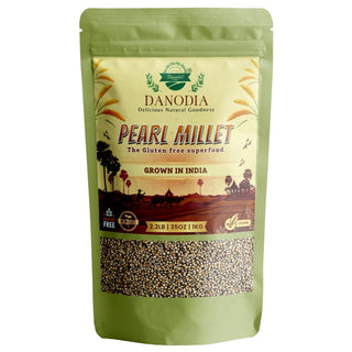 Organic Pearl Millet (Bajra) Whole Grain 2lbs/950g, Gluten Free Superfood