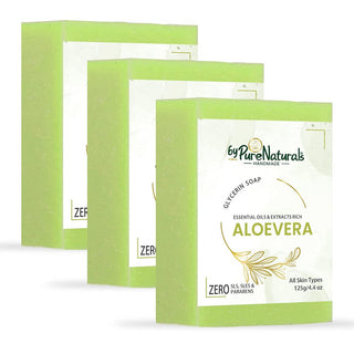 byPureNaturals Organic Aloevera Soap For Men Women 125gm