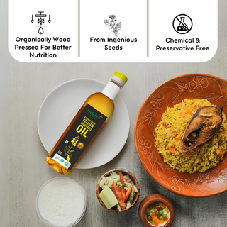 Indyo Organic Yellow Mustard Oil 1 Ltr.