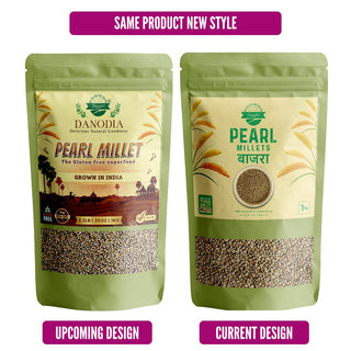 Organic Pearl Millet (Bajra) Whole Grain 2lbs/950g, Gluten Free Superfood