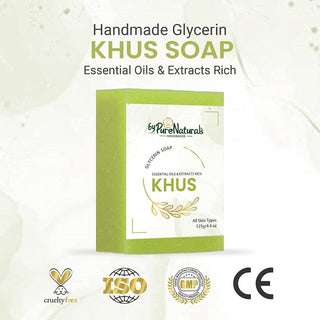 byPureNaturals Organic Khus Soap For Men Women 125gm