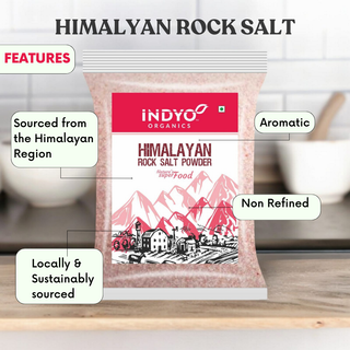 Indyo Organic Himalayan Pink Rock Salt Powder 900g