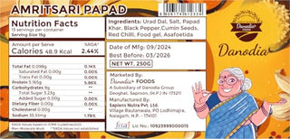 Danodia Foods Amritsari Papad-250g