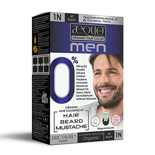 Aequo Organic Cream Hair Colour for Men - 1N Jet Black