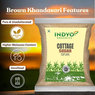 Indyo Organic Brown Khandsari 900g