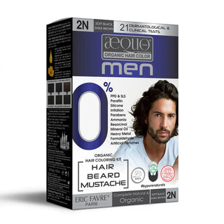 Aequo Organic Cream Hair Colour for Men - 2N Blackish Brown