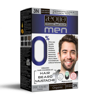 Aequo Organic Cream Hair Colour for Men - 3N Dark Brown