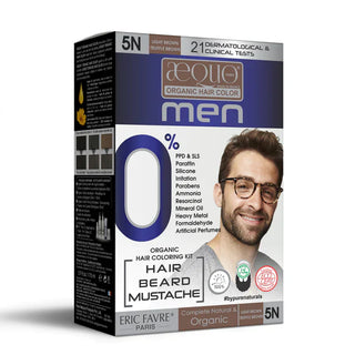 Aequo Organic Cream Hair Colour for Men - 5N Light Brown