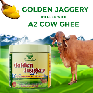 Danodia Foods Golden Jaggery Infused with A2 Cow Ghee 400g