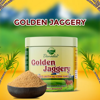 Danodia Foods Golden Jaggery Infused with A2 Cow Ghee 400g