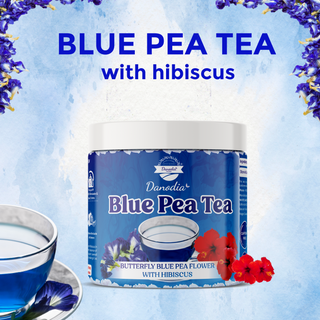 Danodia Foods Blue Pea Tea With Wild Hibiscus, Herbal Tea Blend