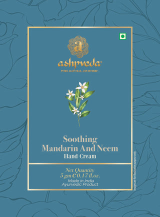 Ashpveda Soothing Mandarin And Neem Hand Cream 5g