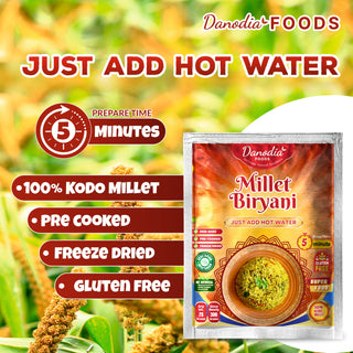 Danodia Foods Organic Kodo Millet Biryani 150g (Pack of 2)