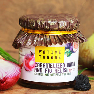 Native Tongue Caramelized Onion And Fig Relish With Kachampuli Vinegar 200g