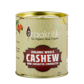 Praakritik Organic Whole Cashew W240 200 G