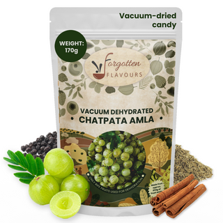 Forgotten Flavours Vacuum Dried Chatpata Amla Candy | Healthy Snack 180g