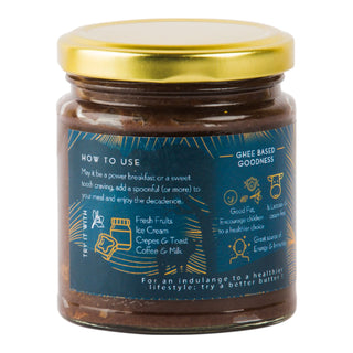 Praakritik Artisanal Chocolate Ghee Spread With Madagascar Vanilla 200 g