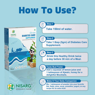 Nisarg Diabetes Care Supplements Powder 100g