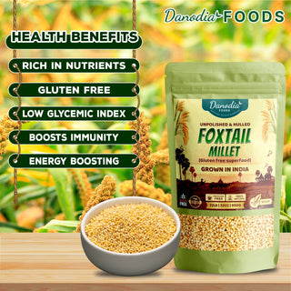 Organic Foxtail Millet, Unpolished & Gluten Free Whole Grain Millet 950g / 2lbs