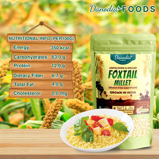 Organic Foxtail Millet, Unpolished & Gluten Free Whole Grain Millet 950g / 2lbs