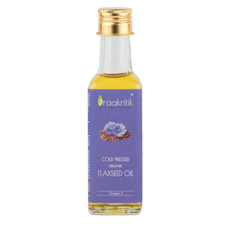 Praakritik Organic Cold Pressed Flaxseed Oil 100 ml