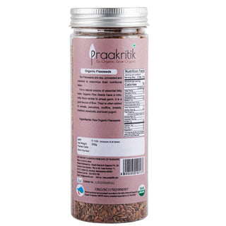 Praakritik Organic Raw Flaxseeds Whole 200 G