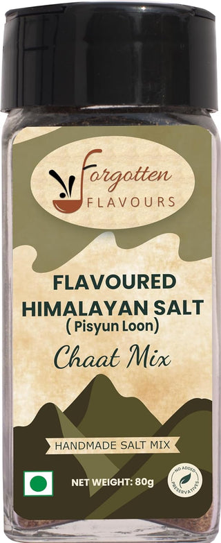 Forgotten Flavours Himalayan Flavoured Salts (Pahadi Namak) Seasoning | Chaat Mix Salt 80g